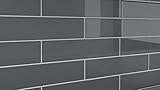 Slate Gray Glass Tile. Perfect for kitchens, backsplashes and bathrooms., Color Sample