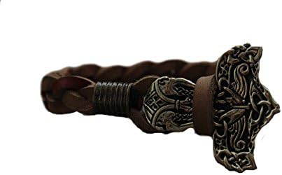Viking Bracelet Thor's Hammer Bronze Mjolnir Mjollnir Vintage Handmade (20)