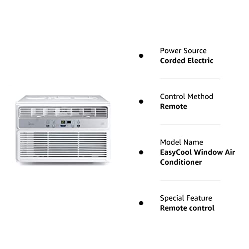 Midea 12,000 BTU EasyCool Window Air Conditioner, Dehumidifier and Fan
