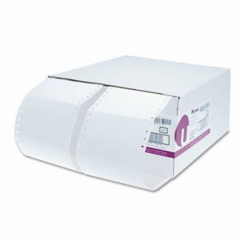 UNIVERSAL 1 Across Dot Matrix Printer Labels, 4 x 2-15/16, White, 5000 per Box (Case of 2)