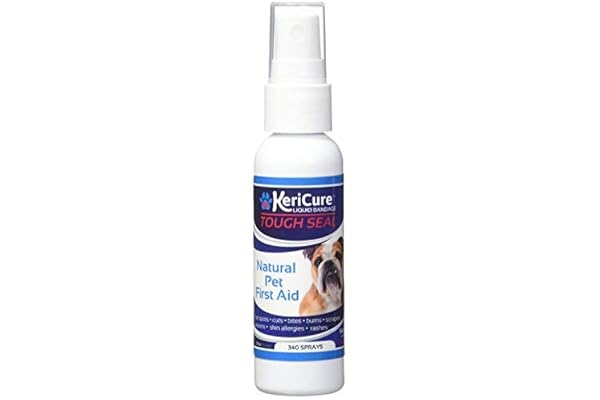 KeriCure Tough Seal Pet Liquid Bandage Spray for Pets, Dogs and Cats, 2oz Calming Wound Care Protection, Protects Cuts and Sc