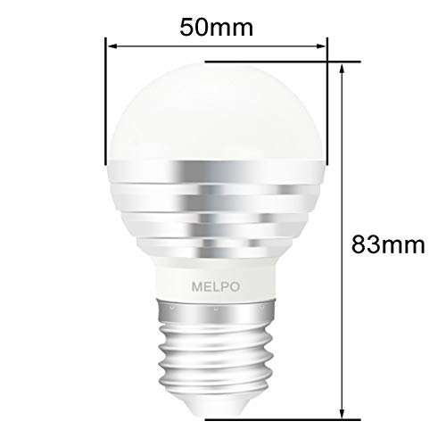 MELPO LED Color Changing Light Bulb with Remote Control, 5W 40W Equivalent, 500LM, 5700K,E26 Dimmable RGB Light Bulbs for Birthday Party/KTV Decoration/Household/Bar/Wedding (Pack of 8) - Thumbnail 7