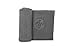 Manduka eQua Quick Drying Absorbent Micro Fiber Non-Slip Yoga Hand Towel, 16 in, Dark Gray