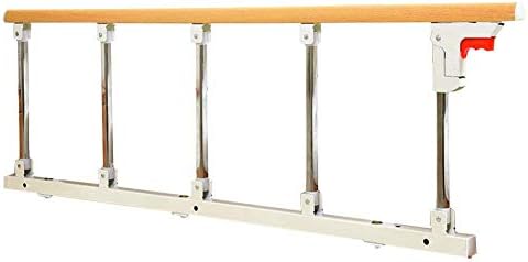 FCXBQ Playpens Bed Rail Safety Side Guard for Elderly, Adults & Assist Handle Handicap Bed Railing Folding, Portable Hospital Metal Grip Bumper Bar, 120cm (Size : Height 50cm)