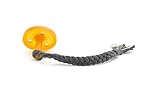 Madeline's Box Softy Braided Pacifier Clip, Hand-Made in USA (Softy Charcoal Grey)