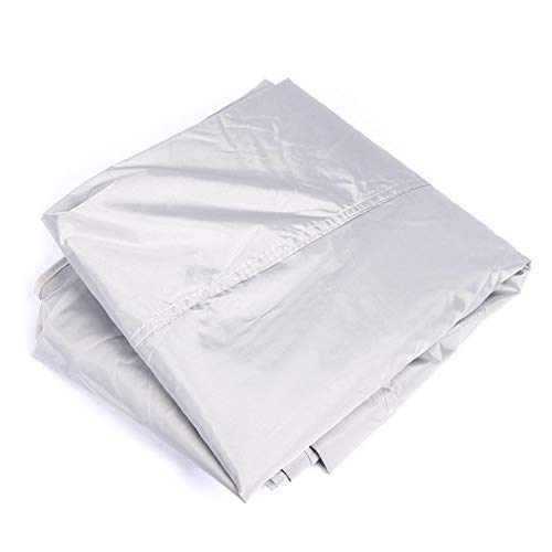 Qiilu Car Umbrella Tent, Portable Folded Car Umbrella Oxford Cloth Outdoor Anti-UV Sun-Proof Sun Shelter Protect Cover(Silver)