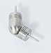 Urbanest 1 1/8 inch Adjustable Corner Curtain Rod Connector Hinged Elbow for Corner Window, Brushed Stainless Steel