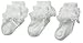 Jefferies Socks Little Girls' Newborn Tutu Lace Socks 3 Pair Pack, White/White, Toddler