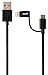 COOSH®[Apple MFi Certified] 1m (3.2 ft) Lightning Duo 2-in-1 Sync and Charge Cables with Lightning & micro USB connectors for iPhone 6, 6s, 6 Plus, iPad Air, Samsung & more