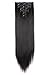 Grade 7A 160g 23-24 Inch Real Thick Double Weft Clip In Hair Extensions