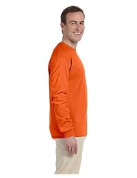 Fruit of the Loom adultos 5 oz HD playera de algodón manga larga - S - (estilo # 4930 - Etiqueta original), color blanco