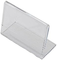3.5" W x 2.5" H Clear Acrylic Slantback Countertop Sign Holder