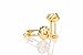 Elegant Gold Tone Cufflinks, Knot style