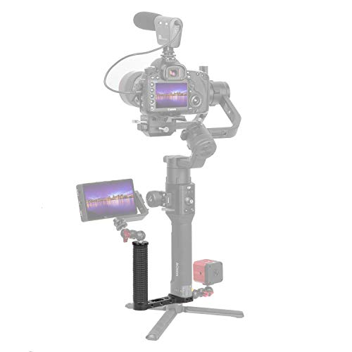 ATian Universal Aluminum Alloy Left Side Handle for DJI Ronin S and Zhiyun Crane V2, Crane 2, etc. Gimbal Stabilizer for a External Monitor, Microphone or LED Light, etc.