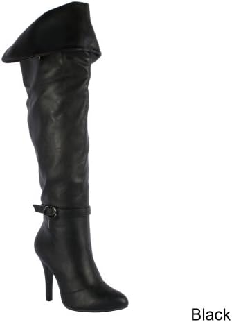 Forever Link Women's Focus-35 Boots,Black,8.5