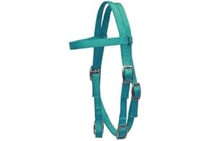 Showman Pony Size Premium Nylon Browband Headstall! New Horse TACK! (Teal)