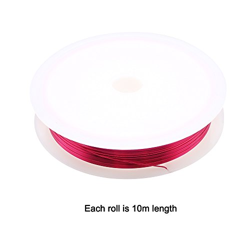 image for Hysagtek 10 Pcs Jewelry Beading Wire Bare Copper Wire Rolls Thread Cor