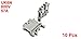 uxcell 10Pcs Gray Plastic UK6N Screw Clipping Contact Terminal Block 800V 57A