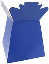 LARRYROO Glossy Bouquet Box Royal Blue 24.5cm Display Gift Box view 2