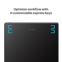 HUION HS64 Digital Drawing Tablet with Battery-Free