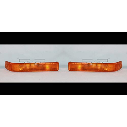 Fits 1998-2004 Chevrolet S10 Pair Driver and Passenger Side Parking Light DOT Certified Lens and Housing Only GM2520162 GM2521162 - Replaces 15098267 15098268 ;w/o fog lamps; includes signal lamp