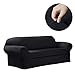 MAYTEX Collin Stretch 2 Piece Sofa Furniture Cover Slipcover, Black