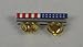 US American Flag Ribbon Bar Pin - Made in USA