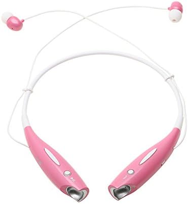 Universal Wireless Bluetooth in Ear Headset for iPhone, Samsung Galaxy, HTC, Sony, LG, BlackBerry and Motorola Smart Phones - Great for Tablets and Computers (Pink)