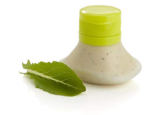 SAVORLIVING Salad Dressing Containers Set 2Pcs Silicone Sauce Bottles to Go Portable Mini Squeeze Sauce Containers for Cream Oil Jam Ketchup Mayonnaise