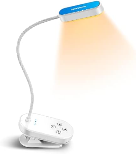 Glocusent 16 LED Mini Book Light for Reading in Bed, Clip On