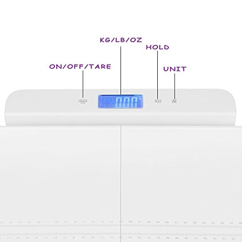Okela Digital Baby Scale Pet Scale, Multi-Function Digital Scale Measure Baby to Adult / Pet Weight Accurately, 220 Pound (lbs) Capacity with Precision ± 10g, Blue Backlight, Kg/oz/lb Available - Thumbnail 5