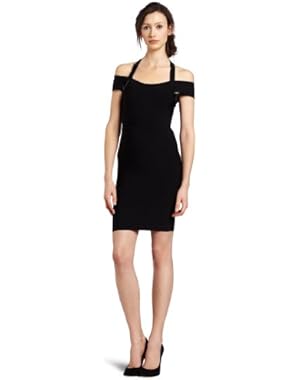 BCBGMAXAZRIA Women's Sequin Halter Strap Dress