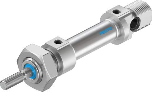 Festo DSNU-25-200-P-A Double-acting ISO Cylinder, 25 mm Piston Diameter, 294.5N Theoretical Force, 200 mm Stroke