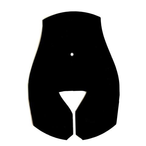 Super Cool Creations Martini Glass Ladies Toilet Door Sign - Black - 50 x 40 cm