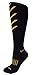 MOXY Socks Knee-High Black with Gold and Blood Red Ultimate VEKTR Premium Deadlift Fitness Socks