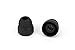 10 pieces - Black Double Flange Replacement Earbuds Medium Size (Fits Beats 2 wireless)