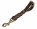 Dean and Tyler Simply Braided Pull Tab Leather Leash, Brown SB