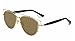 GAMT Retro Vintage Mirrored Aviator Sunglasses Metal Frame Glass Lens Classic Style Gold