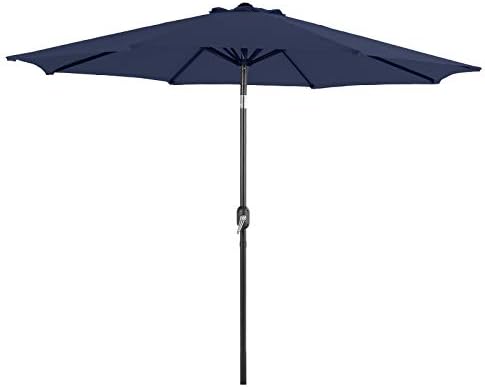 corliving wind resistant tilting patio umbrella blue 118 Amazon.com : CorLiving Wind Resistant Tilting 10' Patio Umbrella in Blue :  Patio, Lawn & Garden