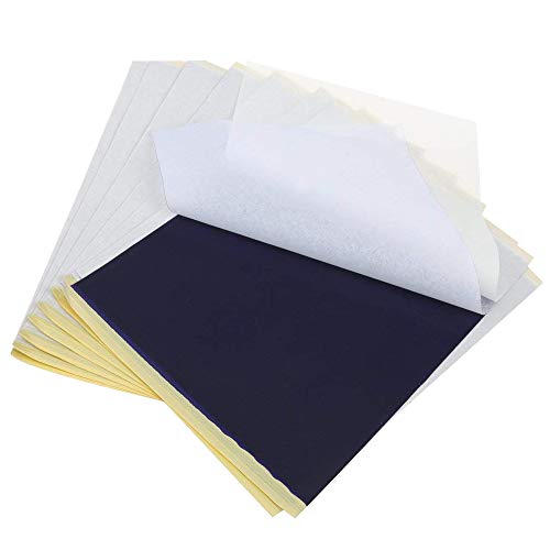 Romlon Tattoo Transfer Paper, Professional 10 Sheets Tattoo Thermal Stencil Paper A4 Paper Size with 4 layers Tattoo Transfer Paper Tattoo Copy Paper for Tattoo Machine Parts Tattoo Supplies (10PCS)