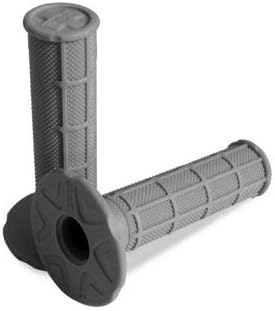 ProTaper Soft Light Grey Single Density Half-Waffle MX Grips Pair Custom Kraton Rubber Compound 024833