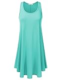 JJ Perfection Women's Sleeveless High Low Scoop Neck Flare Midi Dress