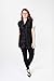 A Size Above Plus Size Vented Mesh Back Salon Stylist Vest, Black, 2X