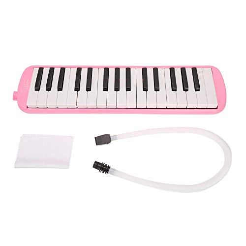 Soogo Melodica with Mouthpiece & Hose & Bag for Children 32-37 Keys (32-Key Pink)