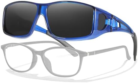 LVIOE Over Glasses Sunglasses Wrap Around Polarized Sunglasses for