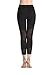 Lotsyle Women's Mesh Yoga Active Workout Pants Spilicing Leggings Capri Pants