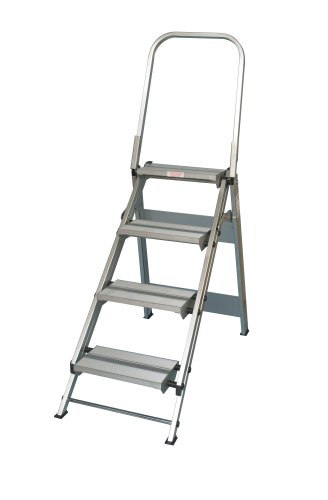 Xtend & Climb WT4 Professional Series Folding Step Stool with Handrail, 4-Step
