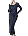 Elbon Boutique Women Longsleeve Comfy Dress with Waist String