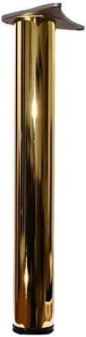 4 x 870mm Adjustable Gold Breakfast Bar Worktop Support Table Leg ø80mm