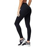 Matymats Women's Tummy Control Yoga Leggings High Waist Non See Through Running Workout Pants with Pockets